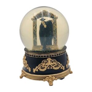 Phantom Stepping through Mirror Water Globe San Francisco Music Box Vintage 1986